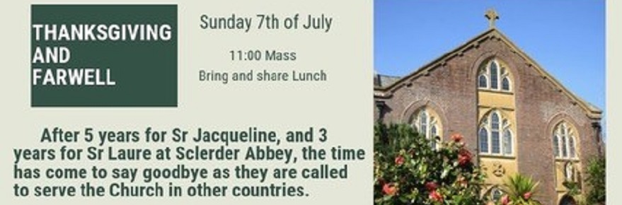 Thanksgiving and farewell at Sclerder Abbey : 7 Jul, Looe