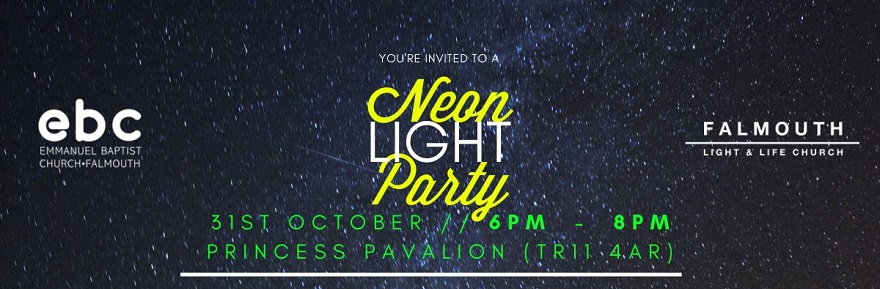 Neon Light Party : 31 Oct, Falmouth