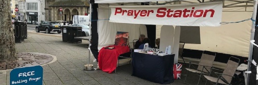 Prayer Tent on The Moor : 7 Mar, Falmouth